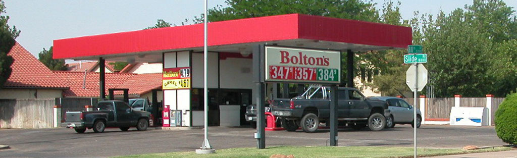Bolton Fuel Center on South Slide Road in Lubbock, Texas.