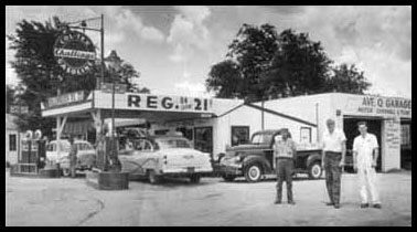 Original Bolton's Oil service station in Lubbock, Texas
